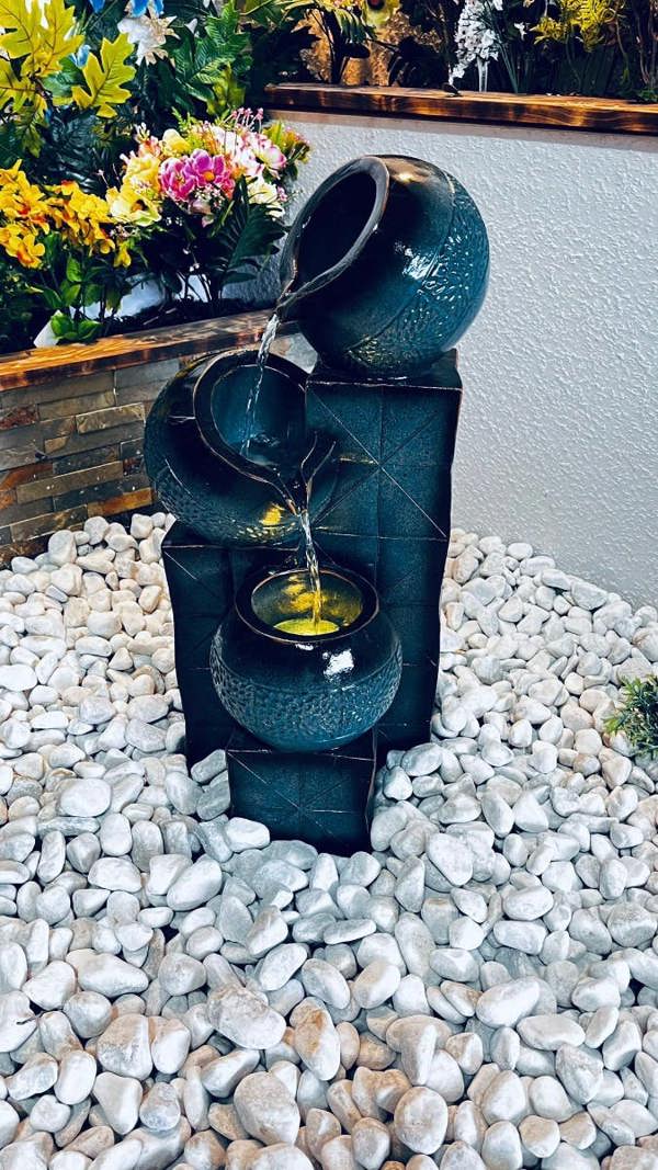 Tranquillity Water Features Teal Tranquil Pour Traditional Water Feature