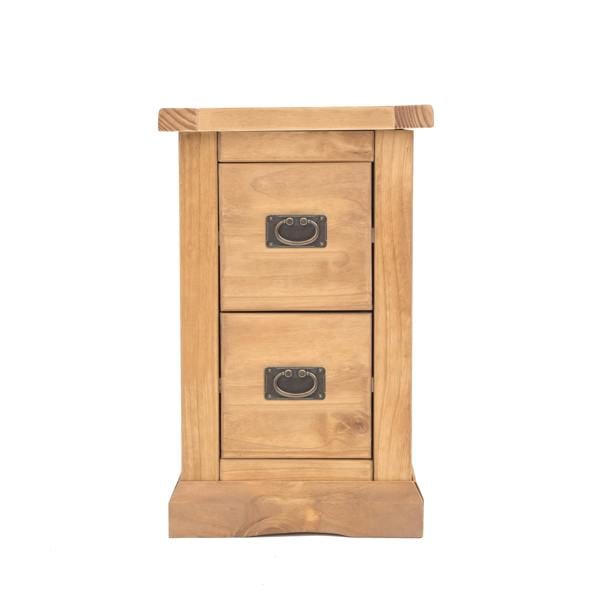 Lucca 2 Drawer Petite Bedside Table
