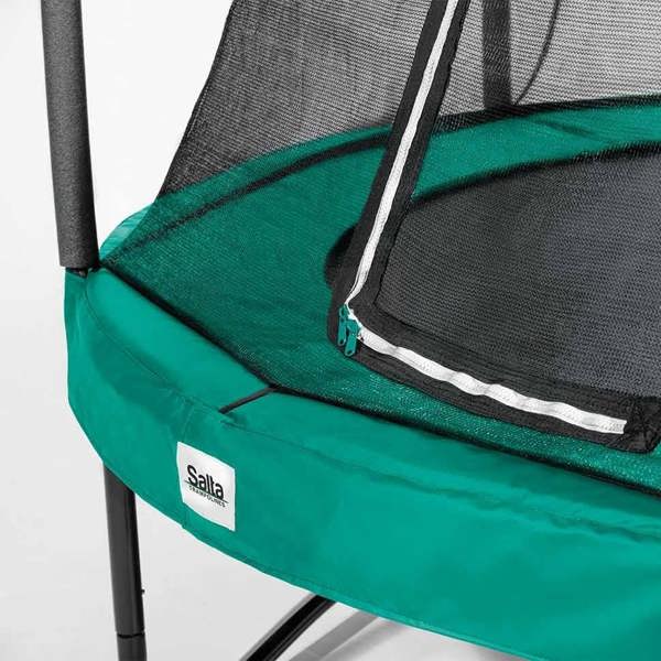 14ft Salta Green Round Comfort Edition Trampoline with Enclosure (5078G)
