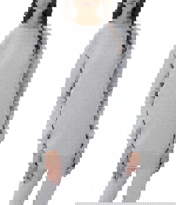 Smart Living Ladies Longline Crewneck Sweatshirt - Grey