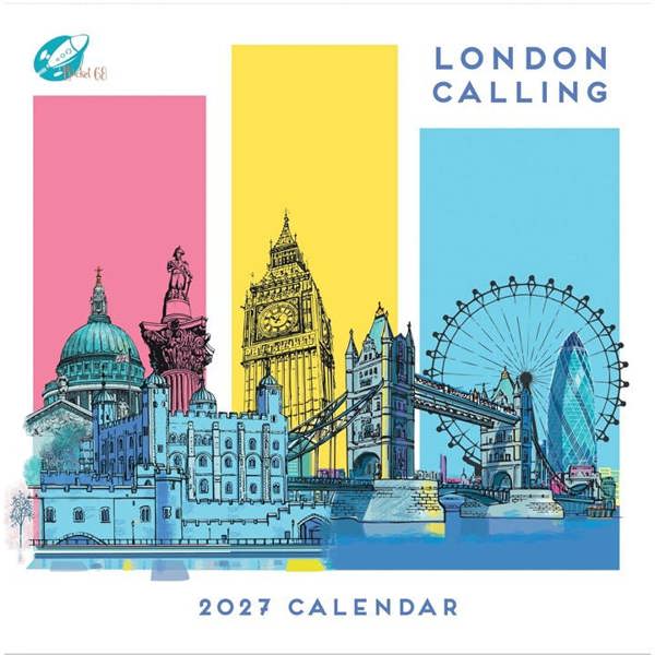 London Calling Calendar 2027, Wall Calendars, Month To View, Travel, Gift