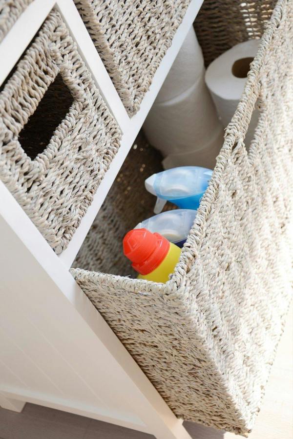 Statement Furniture Tetbury 5 Drawer Storage Unit with Baskets Assembled