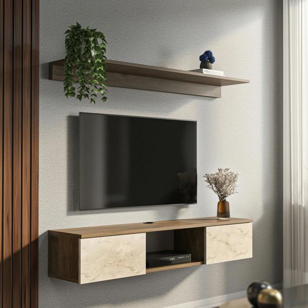 Decorotika Elia Modern Tv Stand TV Cabinet for TV's up to 60"