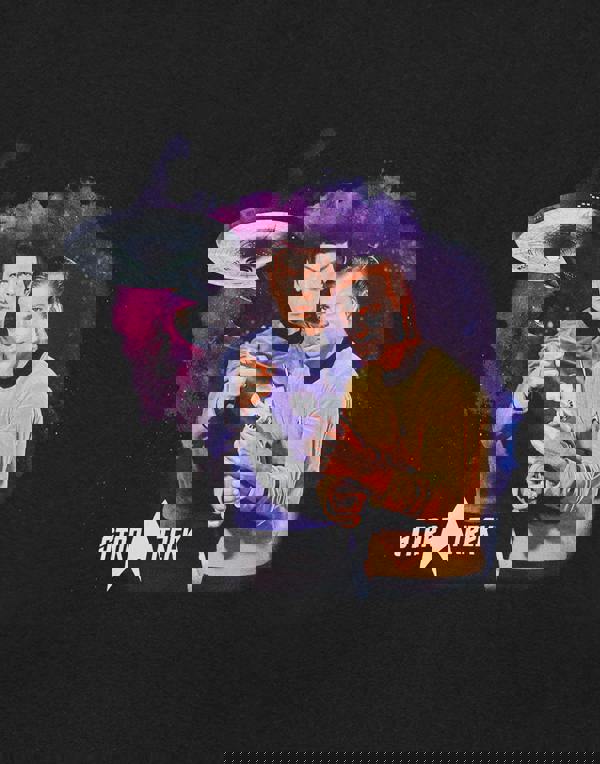 Star Trek Mens Black Classic Short Sleeved T-Shirt