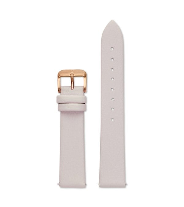 Votch LIGHT GREY WITH BRUSHED ROSE GOLD BUCKLE | 18MM