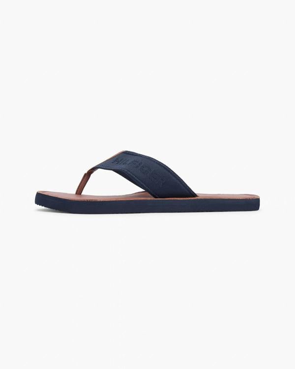 Tommy Hilfiger Leather Hilfiger Mens Beach Sandal - Desert Sky