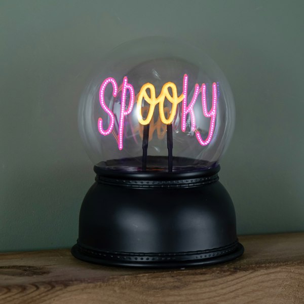 Samuel Alexander 14cm Battery Operated Light up Spooky Halloween Globe with LEDs