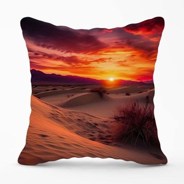 Warren Reed Sunset In The Desert Cushions