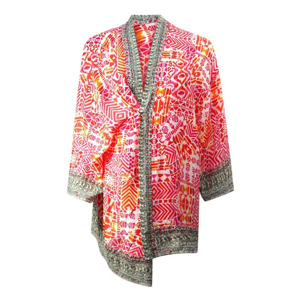 Inoa Shiraz 1923 Red Box Kimono Cover Up - Pink