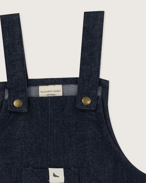 Navy Denim Dungarees - image 2