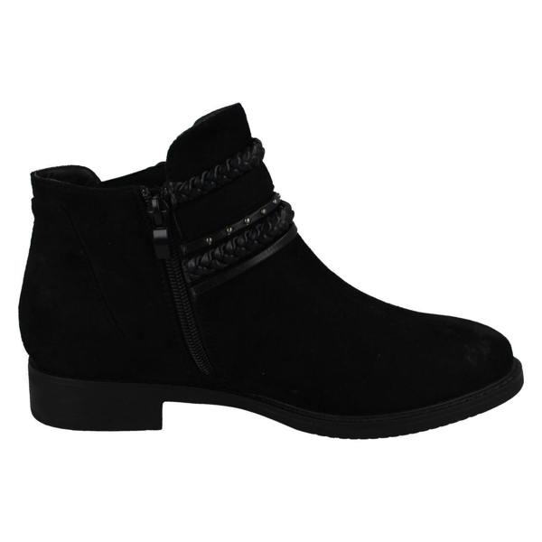 Spot On Ladies Spot On Low Heel Ankle Boots F51032