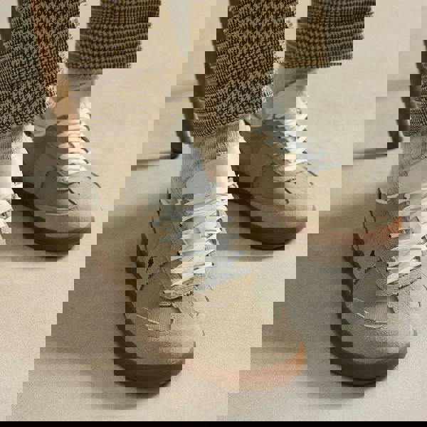 Polo Ralph Lauren Polo Ralph Lauren HRT AERA PP Mens Court Trainers Milkshake/Dark Brown