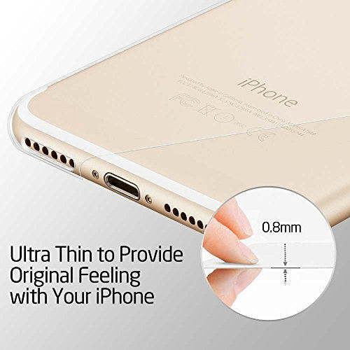 iPhone 8 Case ESR Crystal Clear Transparent Gel Case Slim-Fit Anti-Scratch Shock Absorption Supports Wireless Charging