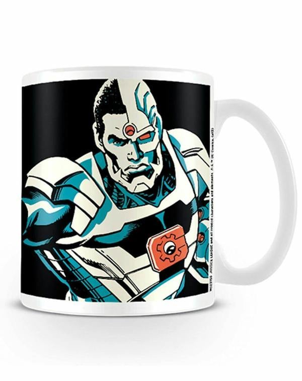 DC Comics Unisex White Cyborg Standard Mug (One Size)