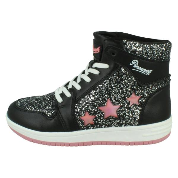 Pineapple Girls Pineapple High Top Lace Up Trainers H2717