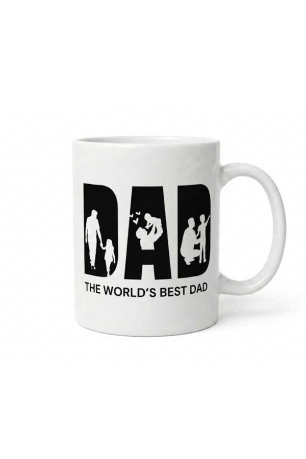 Dyzi Dad Mug The Worlds Best Dad Ceramic Coffee Cup