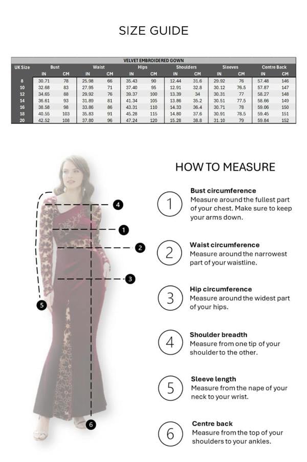 HotSquash Velvet Embroidered Gown