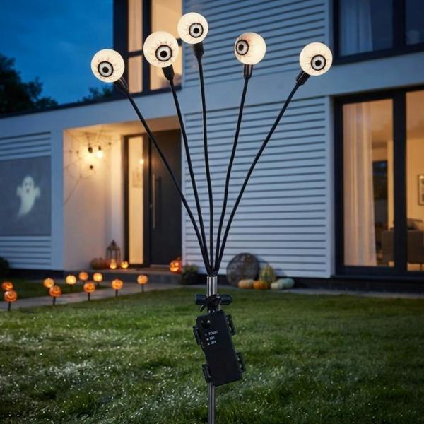 Garden Greatness Halloween Five Eyeball Spooky Stake Light