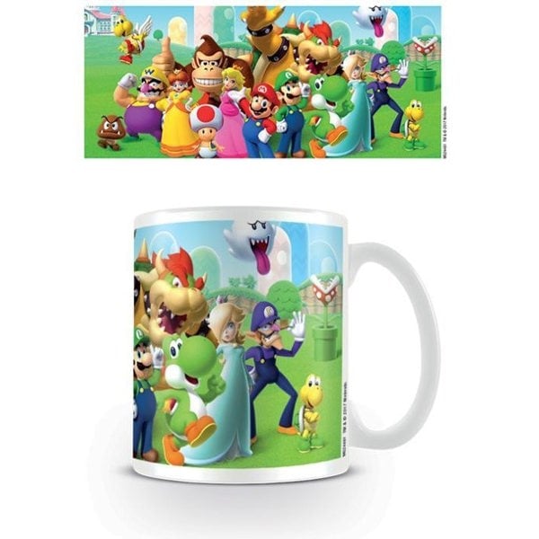 Super Mario Mushroom Kingdom Mug - Multicoloured