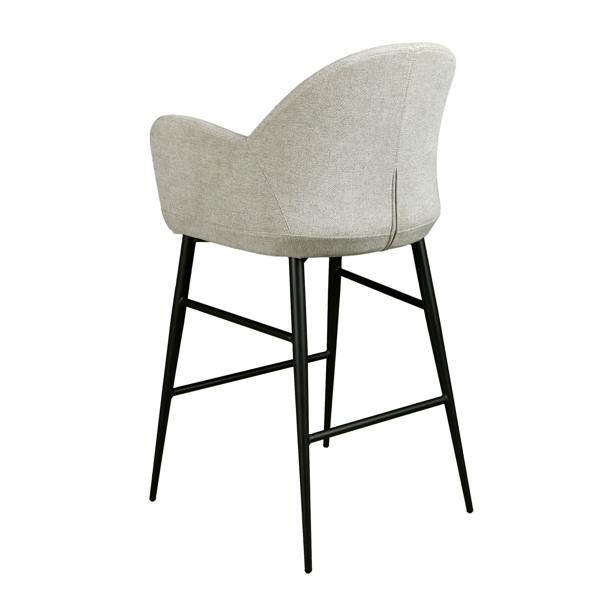Angel Cerdá Light Grey Fabric Stool 4174