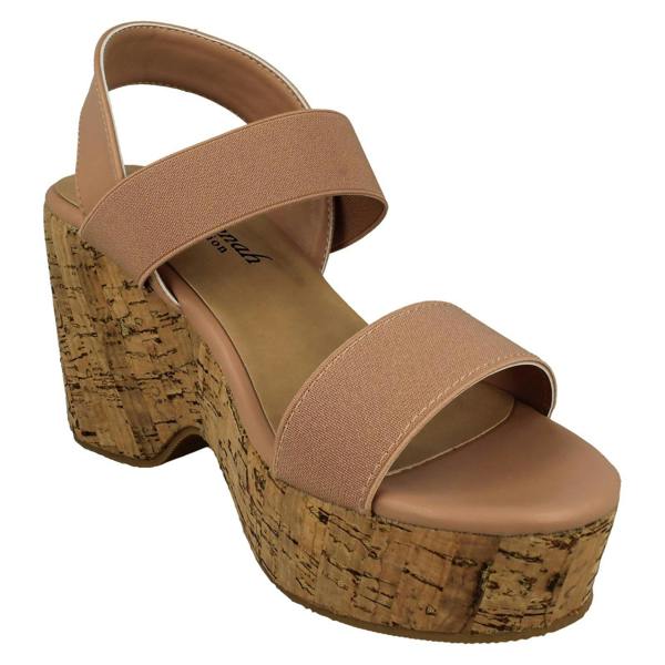 Savannah Ladies Savannah Platform Wedge Sandals F2298