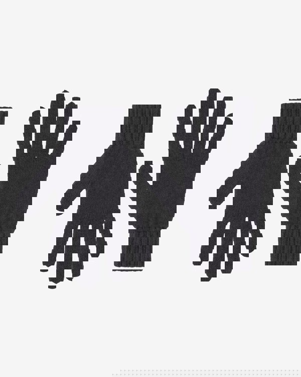 Colorful Standard Mens Merino Wool Gloves - Lava Grey