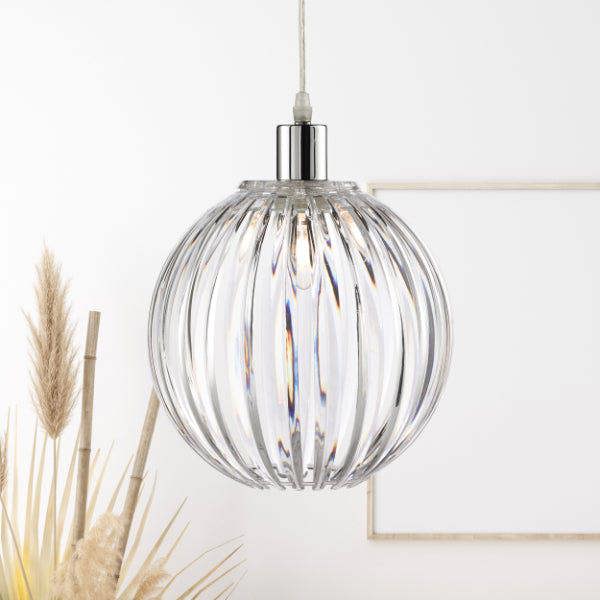 Pagazzi Lighting Nantes Pendant Light Shade Clear