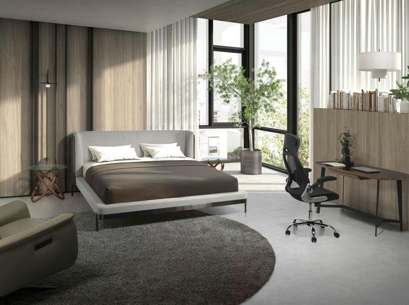 Angel Cerdá Black fabric swivel office chair 4140
