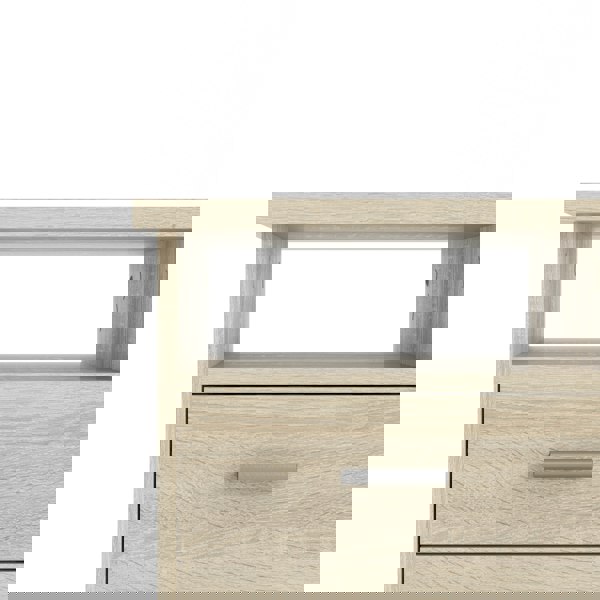 Furniture To Go Function Plus 4 Drawer Desk in Oak