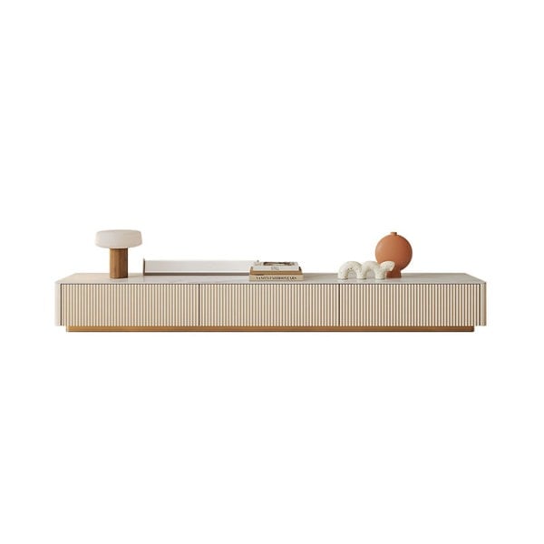Abigail Stylish TV Stand, Sintered Stone, Cream-Ritconcept-Rit Concept