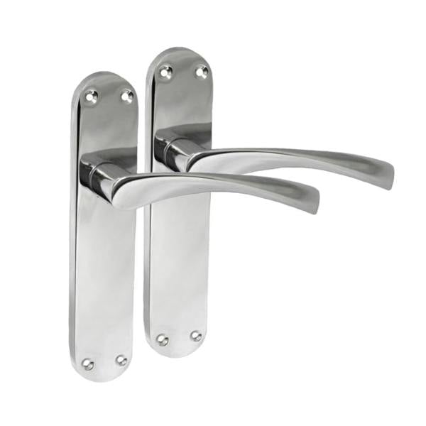 EDH Door Hardware Epsom Door Handle Internal Polished Chrome Twist Door Handle Set 6 Pairs