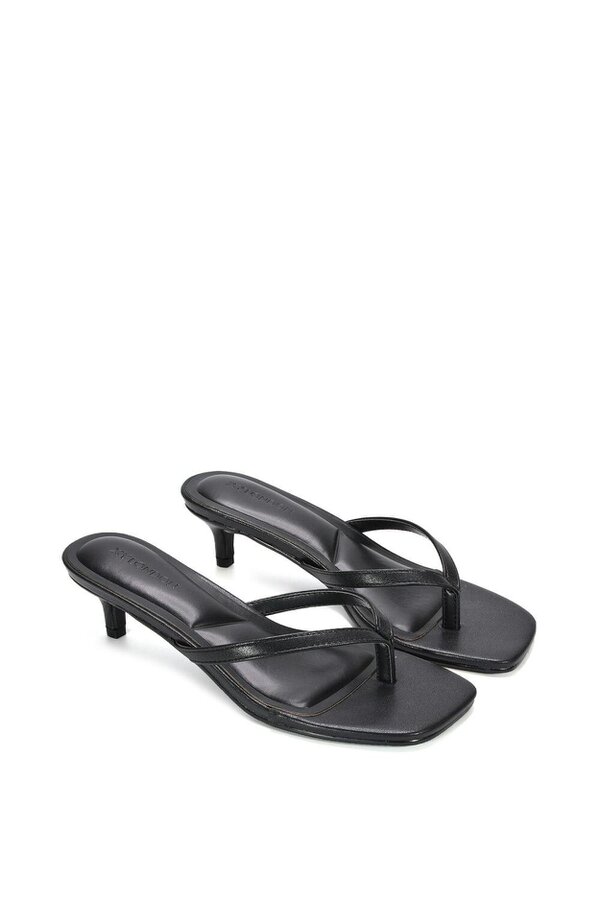 XY LONDON Slip On Flip Flop Kitten Heel Mule Heeled Sandals