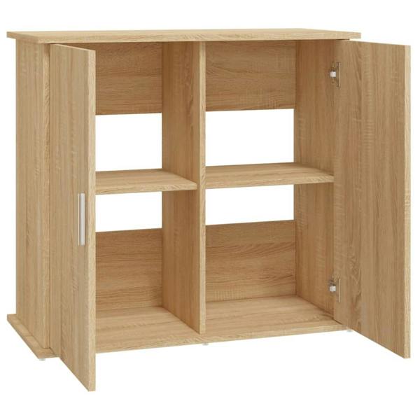 Berkfield Aquarium Stand Sonoma Oak 81x36x73 cm Engineered Wood