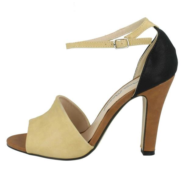 Anne Michelle Ladies Anne Michelle Ankle Strap Peep Toe Heeled Sandals