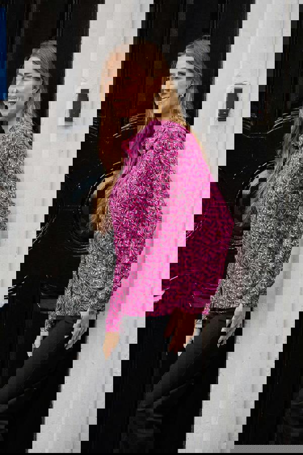 Leaf Print Cotton Shirt