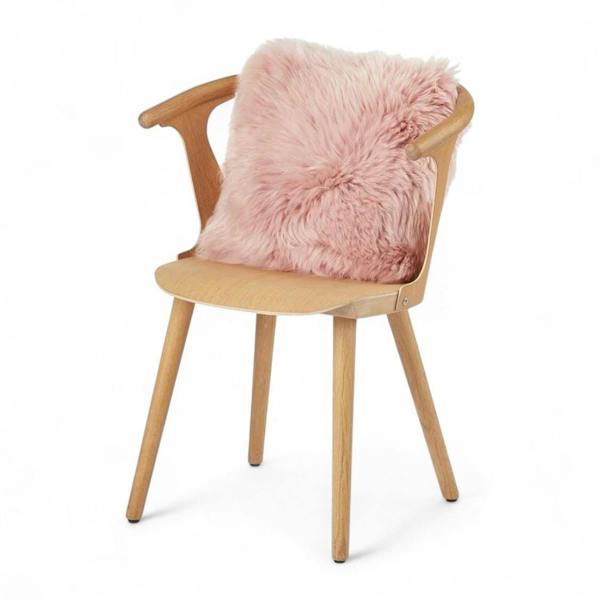 Infinity Leather Luxury Genuine Sheepskin  40x40cm Real Wool Single Sided Cushion
