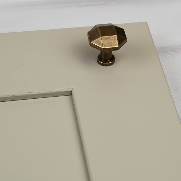 Handle & Home Antique Brass Octagonal Knobs