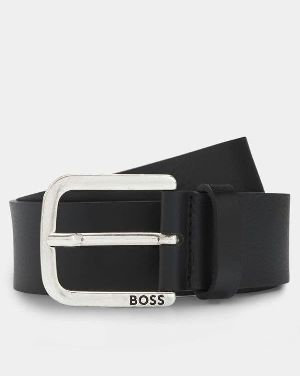 BOSS Orange Janni Mens Belt - Black 001 - CHO - Designer Mens Belts