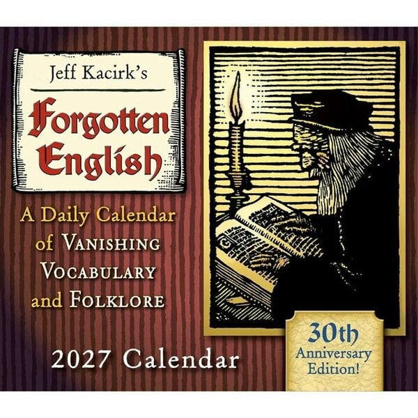 Forgotten English Desk Calendar 2027, Desk Calendars, Day To View, History & Literature, Gift