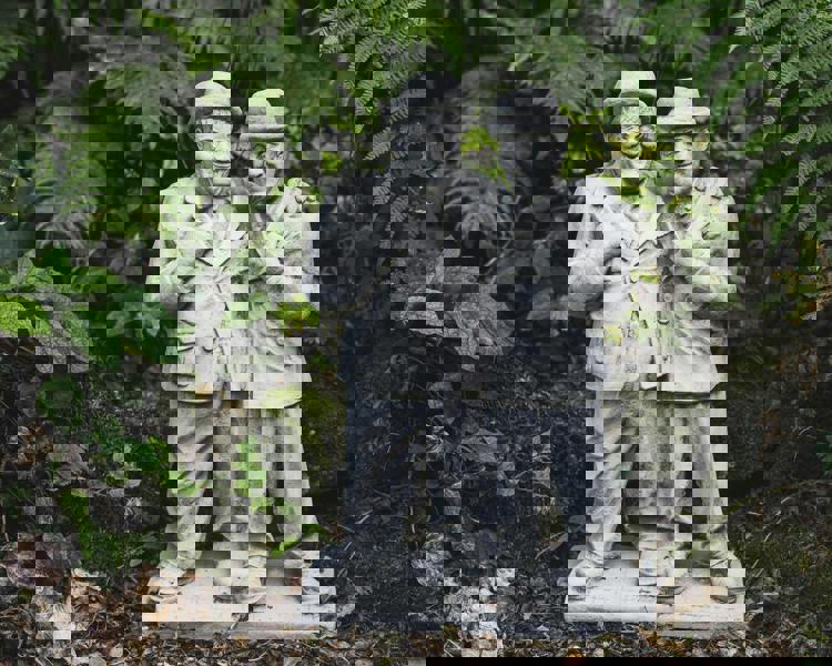 Laurel and Hardy Detailed Comical Garden Ornament