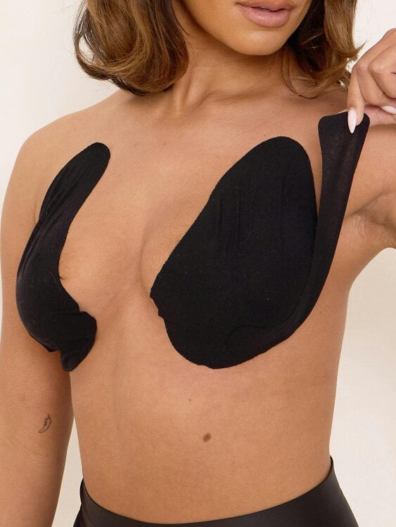 Perky Pear Cleavage Sculpting Boob Tape Strips BLACK