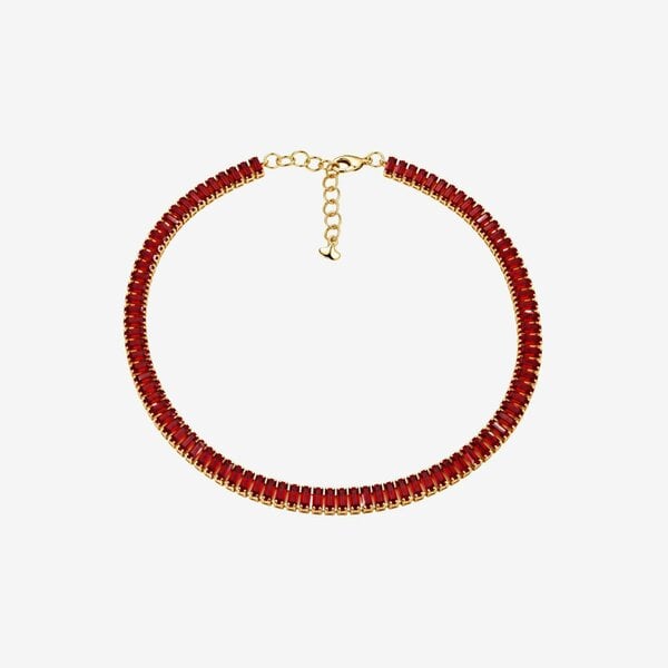 Uchi & Soto Hanabi Red Stone Necklace