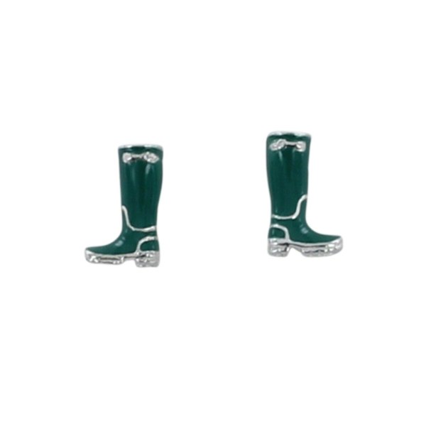 Sterling Silver & Enamel Welly Studs - Reeves & Reeves