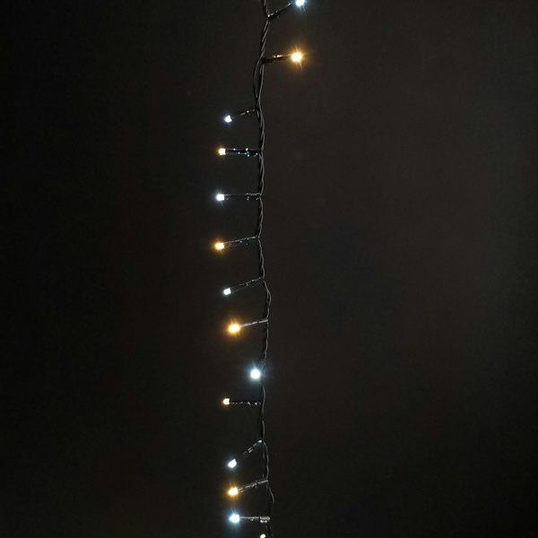 Samuel Alexander 1000 LED 25m Indoor Outdoor Christmas Multi Function Mains Operated String Lights with Timer in Cool & Warm White