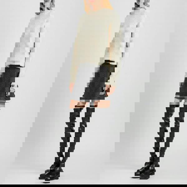 VIVA Dakota: Womens Black Over The Knee High Flat Riding Boots