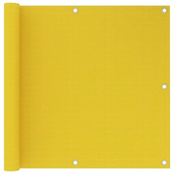 Berkfield Balcony Screen Yellow 90x600 cm HDPE