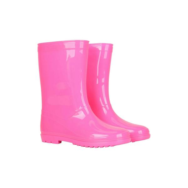 Mountain Warehouse Childrens/Kids Plain Wellington Boots - Bright Pink