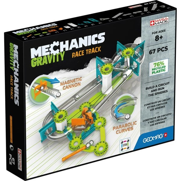 Geomag Mechanics Gravity Magnetic Race Track - 67 Pieces