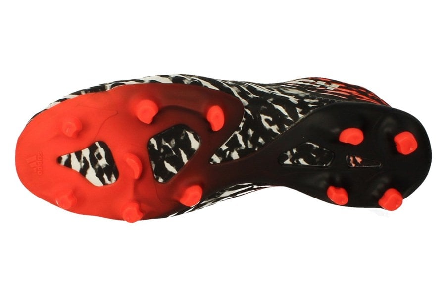 Adidas Mens Glitch Outerskin FG Mens Football Boots F99841 - Owhite/Solsred/Cblack F99841 - Photo 4