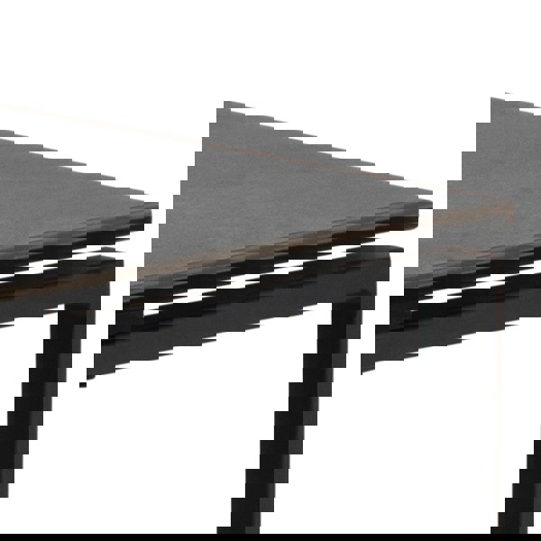 Furniture To Go Katrine Ceramic Nest of Tables in Black Set of 3